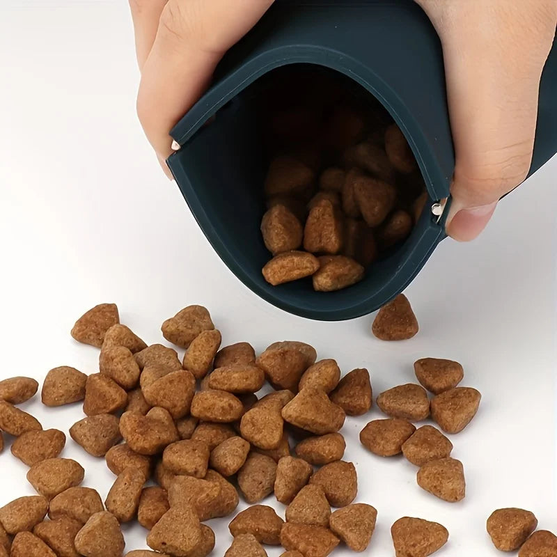 Portable Silicone Dog Treat Pouch for Training and Walks - close-up