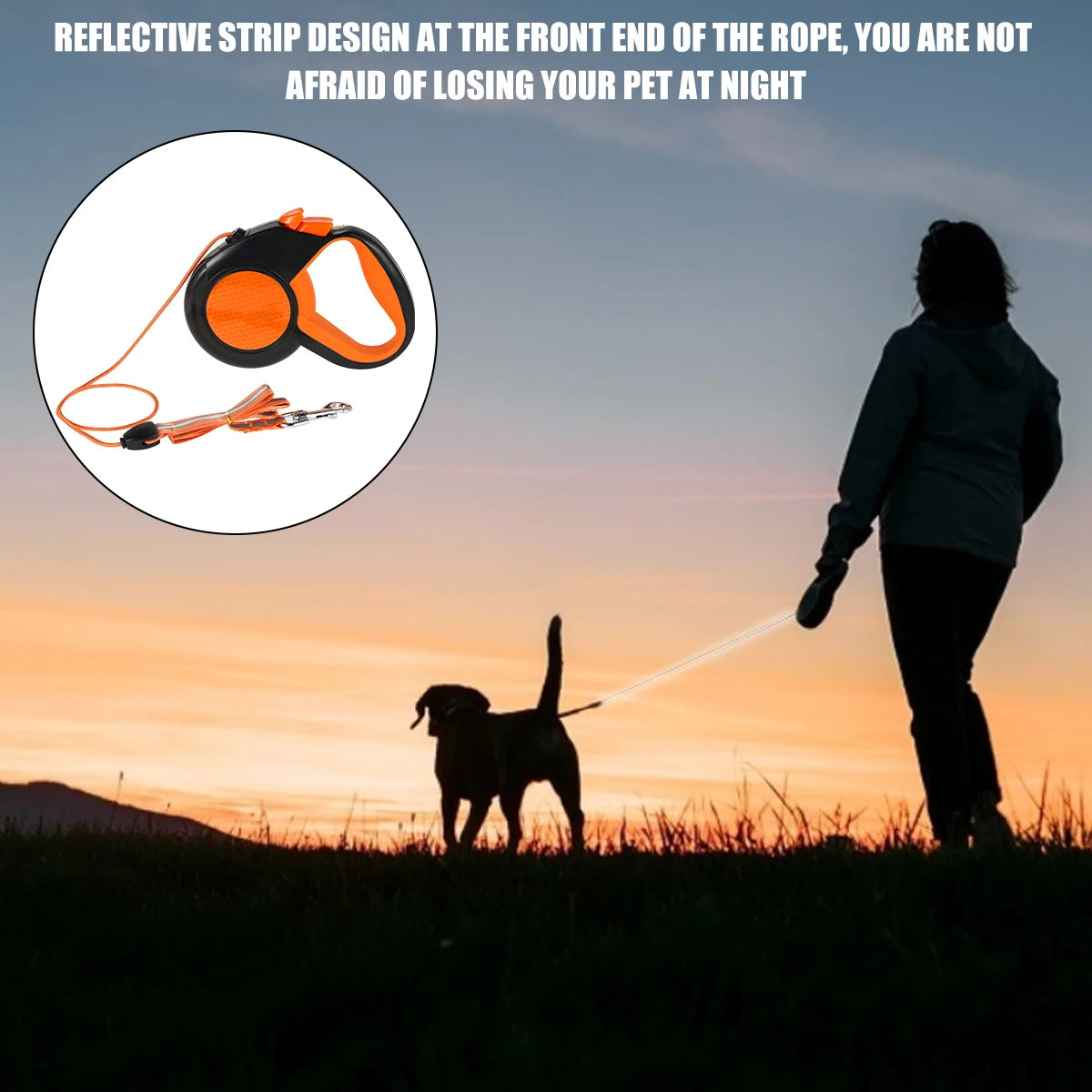 Hands Free Dog Leash with Waist Bag and Reflective Belt - view 14