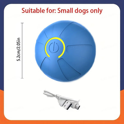 USB Rechargeable Smart Rolling Dog Ball - Blue SP