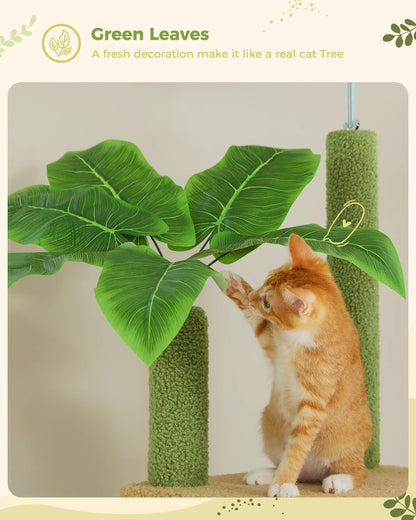 Adjustable Cactus Floor-to-Ceiling Cat Tree - size reference
