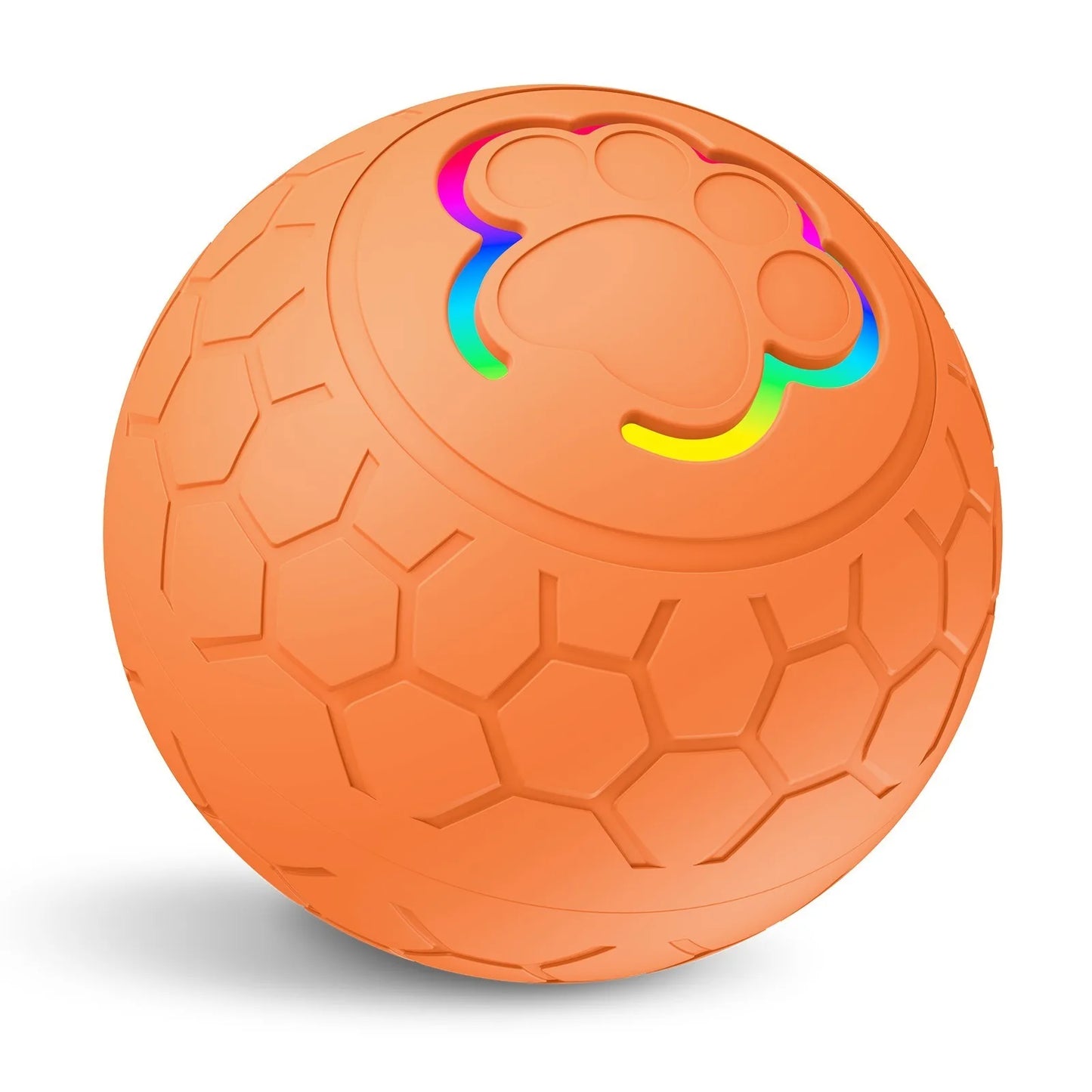 Smart Bouncing Dog Toy Ball with RGB Lights - Upgrade Orange 300