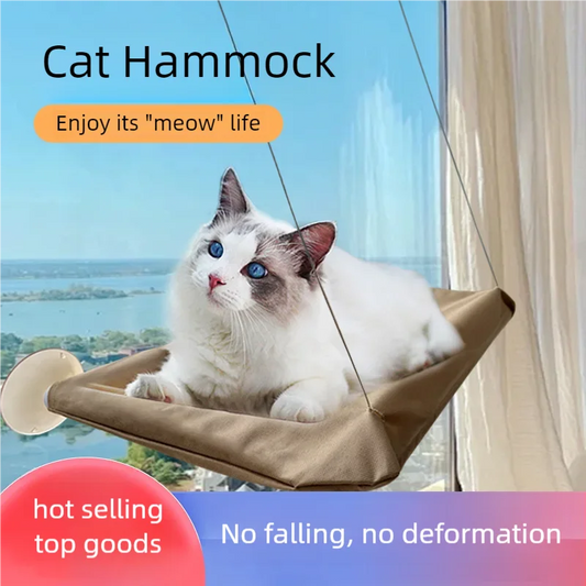 Cat Window Hammock with Suction Cups (Holds 20kg)