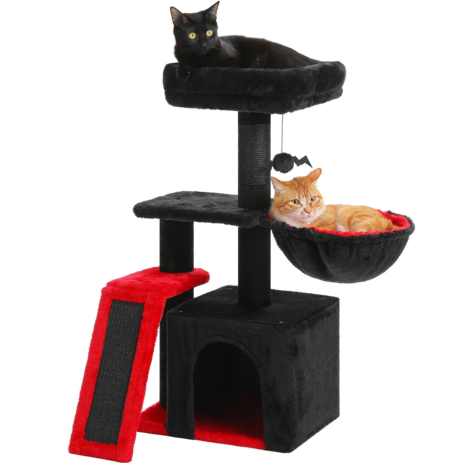 Cat Activity Tree with Hammock and Removable Perch - view 38