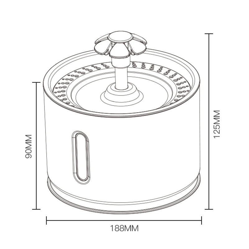 Automatic Stainless Steel Pet Water Fountain - view 12