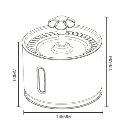 Automatic Stainless Steel Pet Water Fountain - view 12