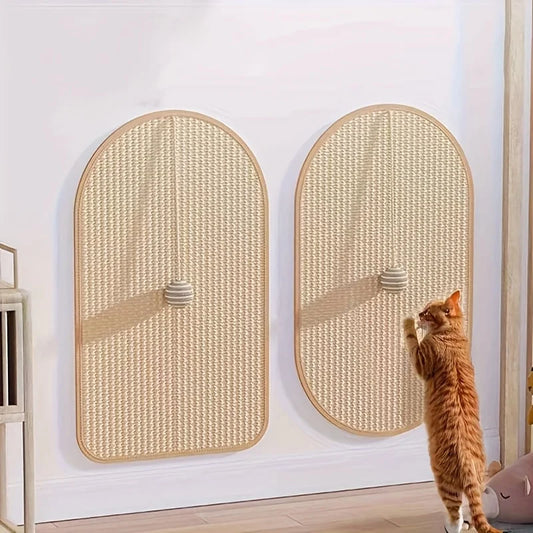 Sisal Cat Scratching Pad with Attached Toy