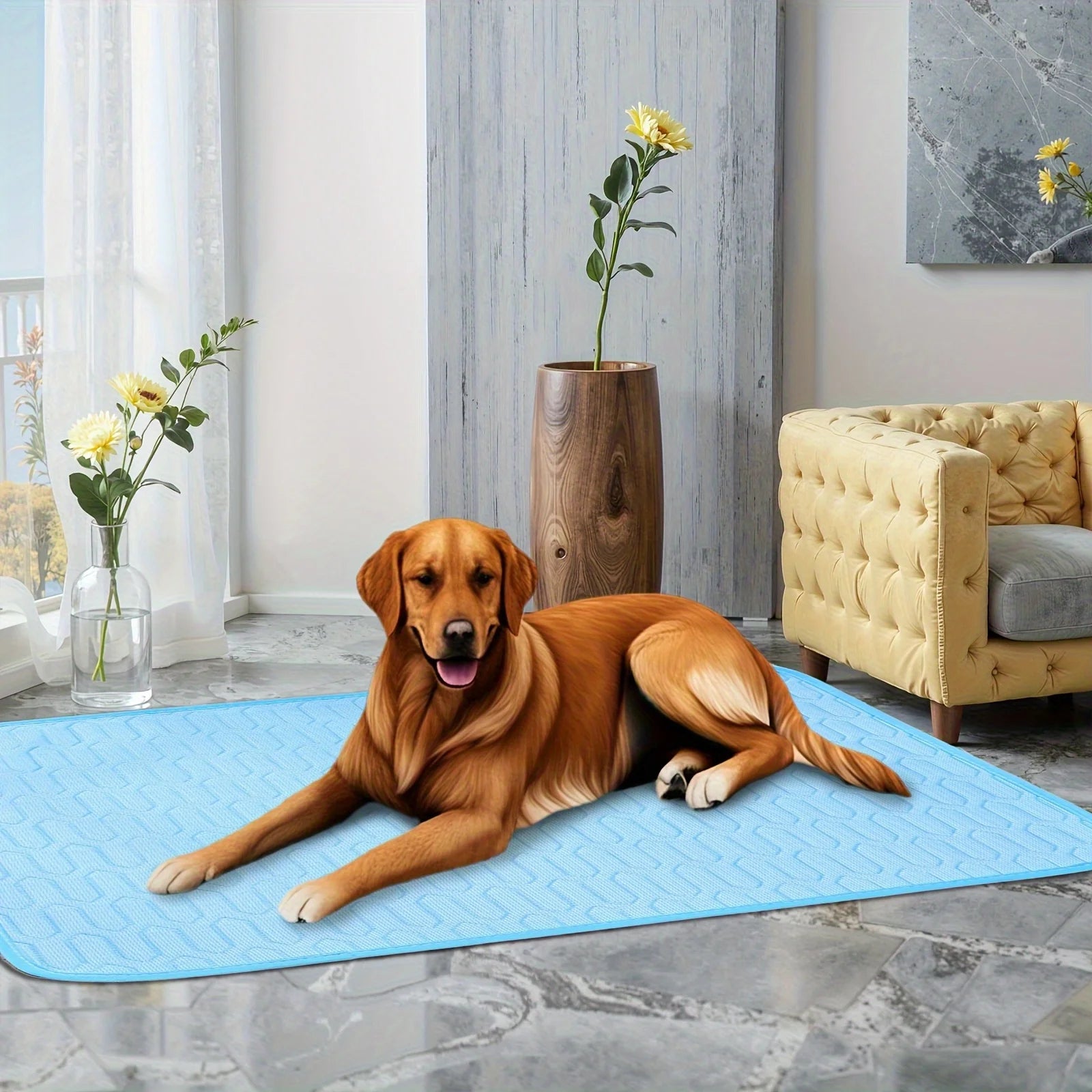 Summer Cooling Mat and Bed for Dogs and Cats - alternate angle
