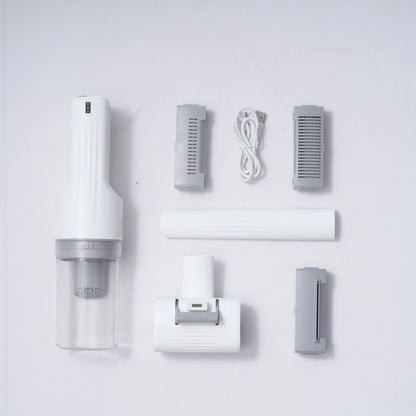 Pet Grooming Vacuum Kit with 5 Brushes for Cats and Dogs - white