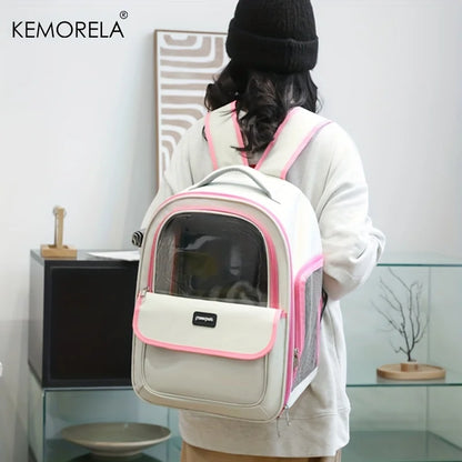 Breathable Mesh Pet Carrier Backpack for Dogs and Cats - detail
