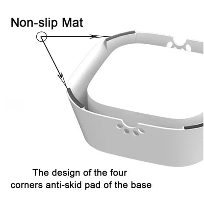 Anti-Spill Floating Pet Drinking Bowl - in use