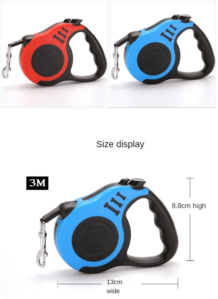 Retractable Dog Leash (3m or 5m) for Small to Medium Pets - view 12