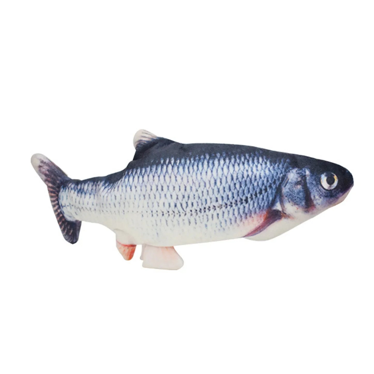 USB Rechargeable Electric Flopping Fish Cat Toy - from above