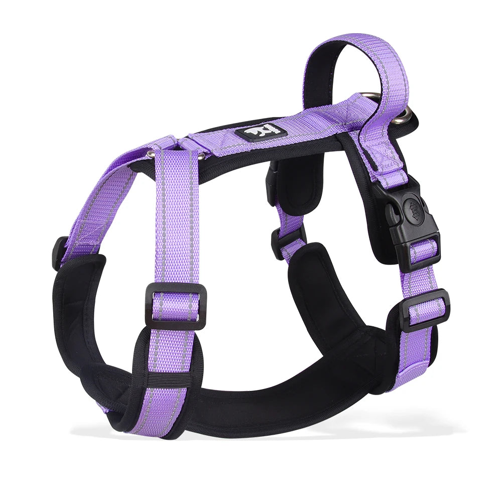 Escape-Proof Dog Harness with Control Handle - Purple / L