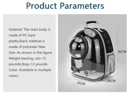 Transparent Bubble Capsule Pet Carrier Backpack - view 14