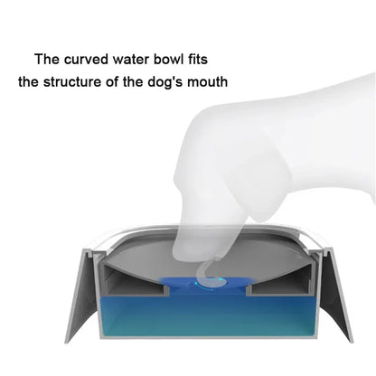 Anti-Spill Floating Pet Drinking Bowl - close-up