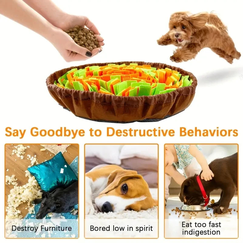 Washable Felt Snuffle Mat for Dog Slow Feeding and Training - lifestyle