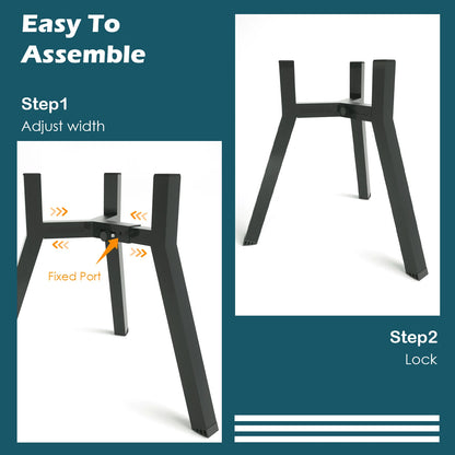 Metal Adjustable Raised Dog Bowl Stand for Large Dogs - lifestyle