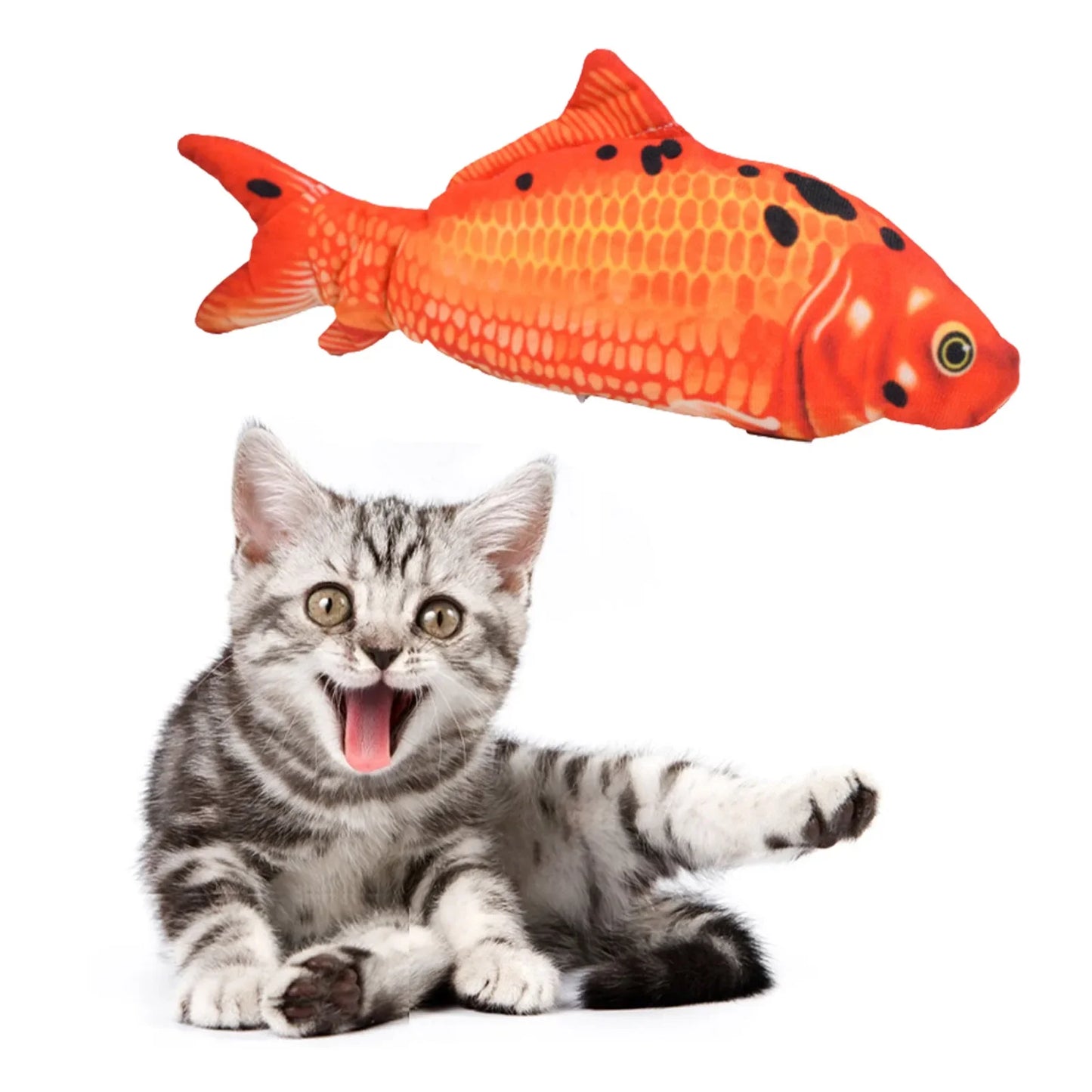 USB Rechargeable Electric Flopping Fish Cat Toy - 06