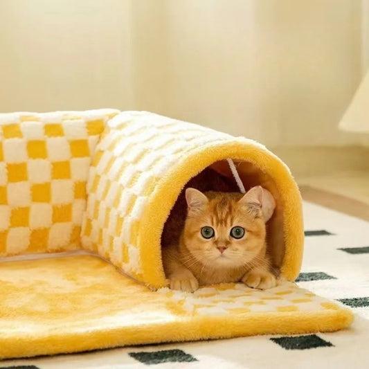 Cat Nest Tunnel with Digging Holes for All Seasons