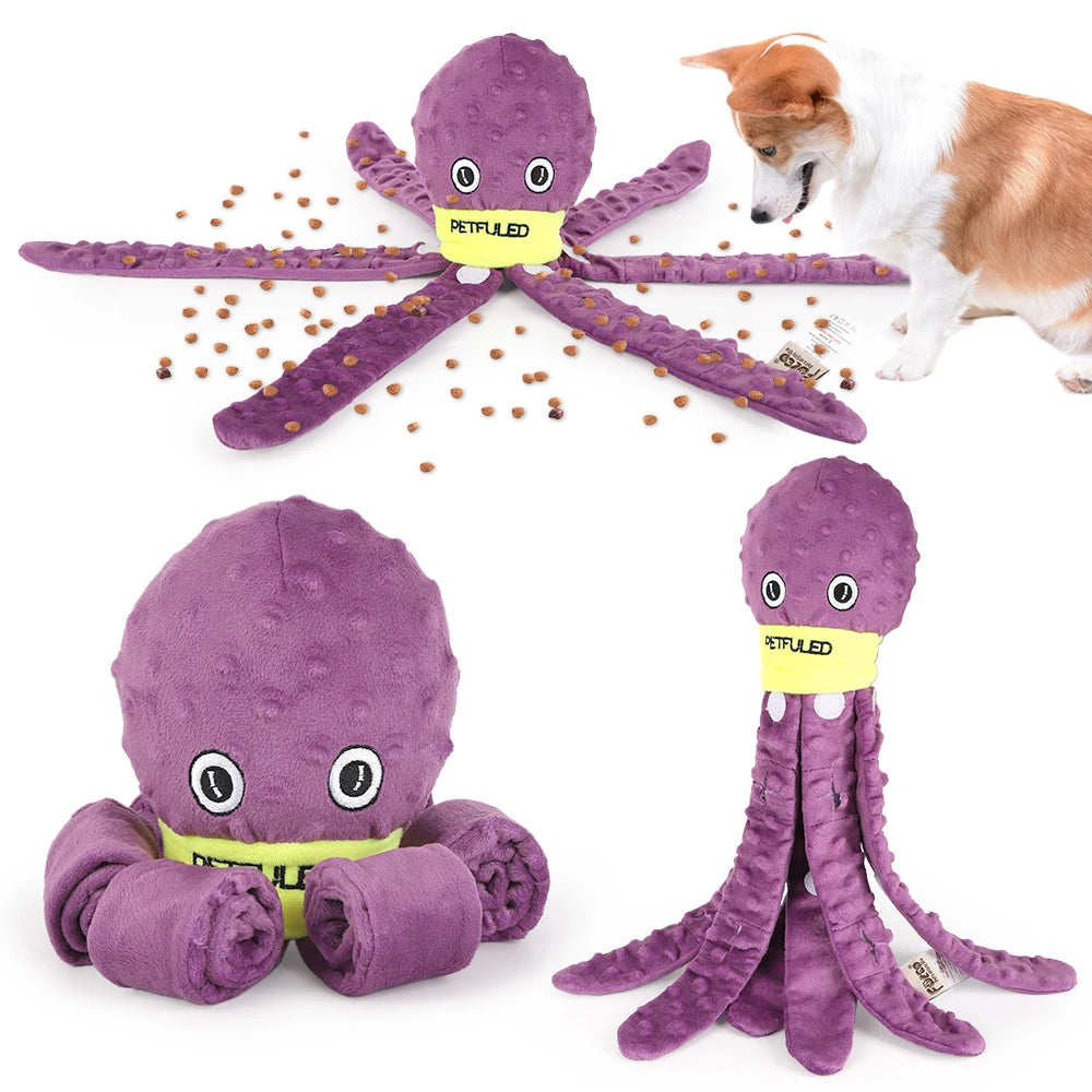 Octopus Snuffle Dog Toy for Slow Eating