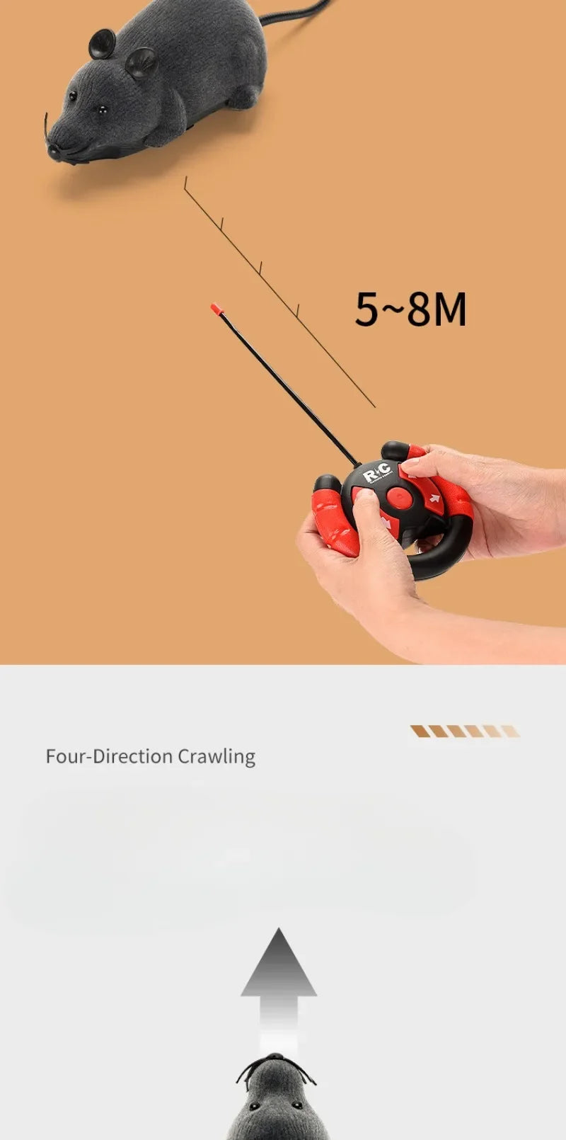 Remote Control Robot Mouse Cat Toy - lifestyle