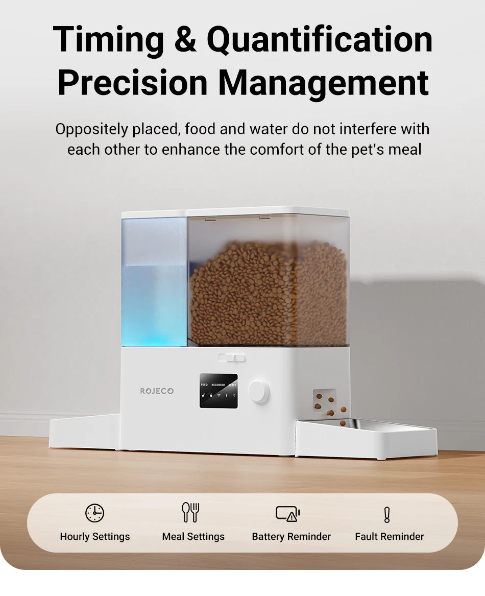 WiFi Smart Pet Feeder and Water Fountain (8.5L) - view 13