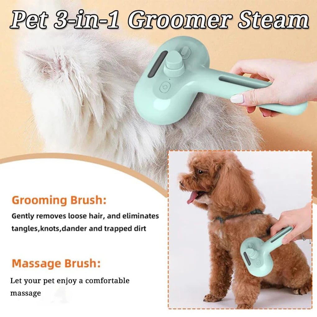 3-in-1 Steam Spray Pet Grooming Brush - view 13