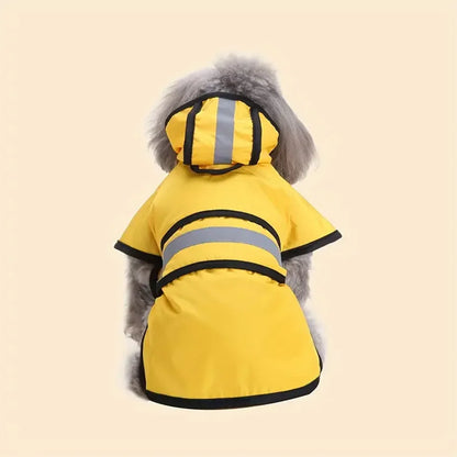 Waterproof Windproof Adjustable Dog Raincoat - lifestyle