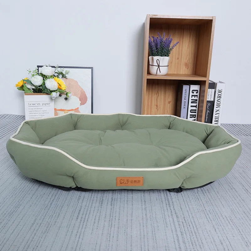 Spacious Pet Sofa Sleeping Bed for Large Dogs - XXL / green