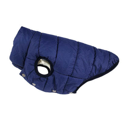 Cold-Proof Winter Dog Jacket with Fleece Lining - Blue / 3XL