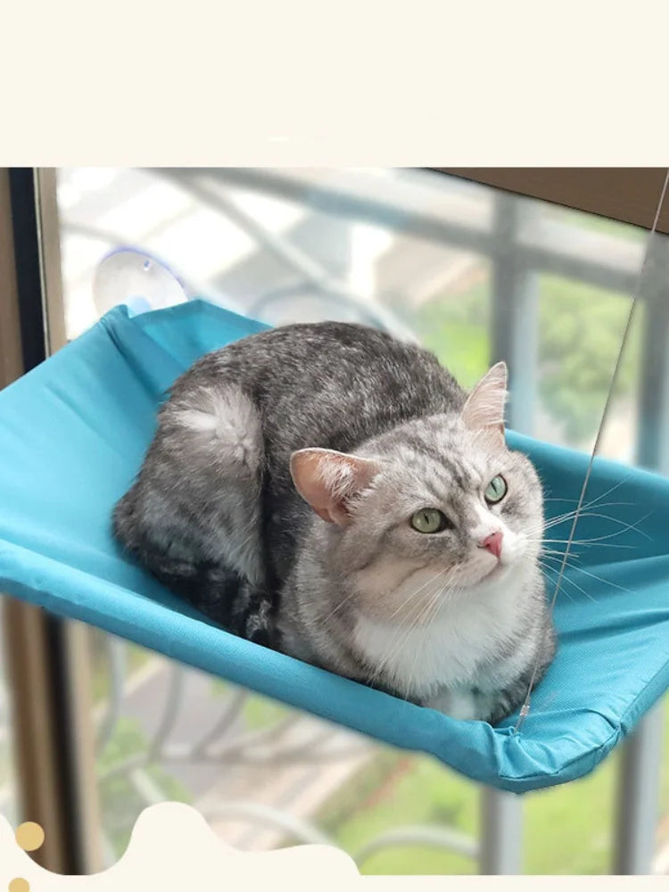 Cat Window Hammock with Suction Cups (Holds 20kg) - alternate angle