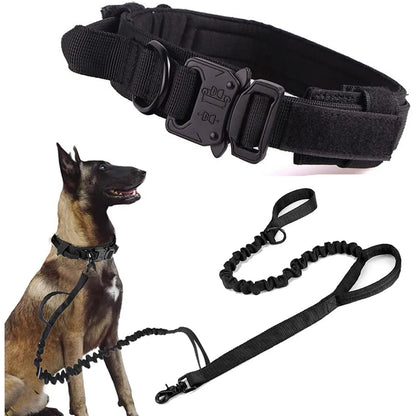 Tactical Dog Collar and Leash Set for Medium and Large Dogs - alternate angle