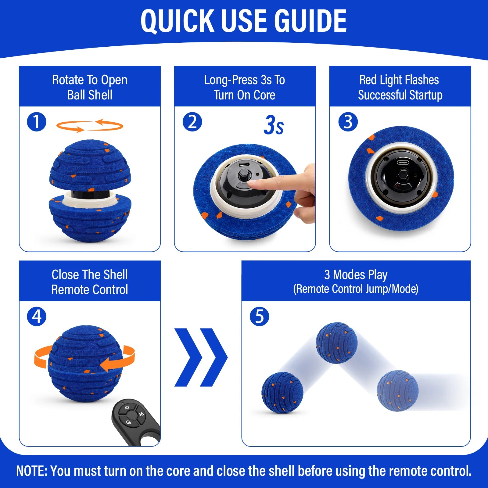 Indestructible Auto-Moving Smart Dog Ball for Tough Chewers - detail