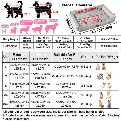 Bite-Resistant Waterproof Dog Bed for Large Dogs - detail