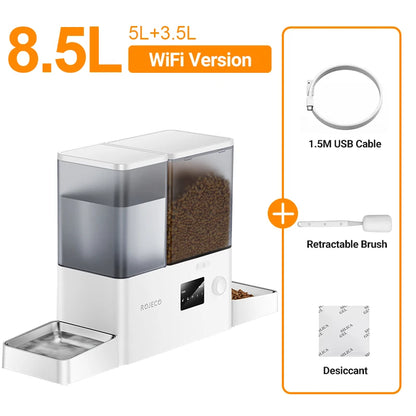 WiFi Smart Pet Feeder and Water Fountain (8.5L) - WIFI Version