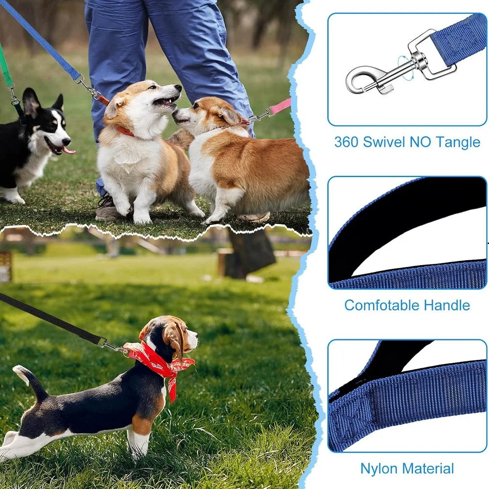 Long Nylon Dog Training Leash (4ft to 100ft) - side view