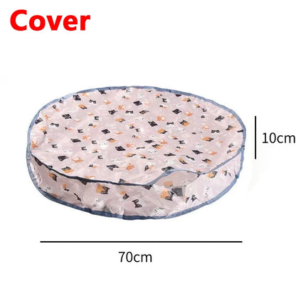 Interactive Motion Cat Toy Ball with Hide and Seek Pouch - from above