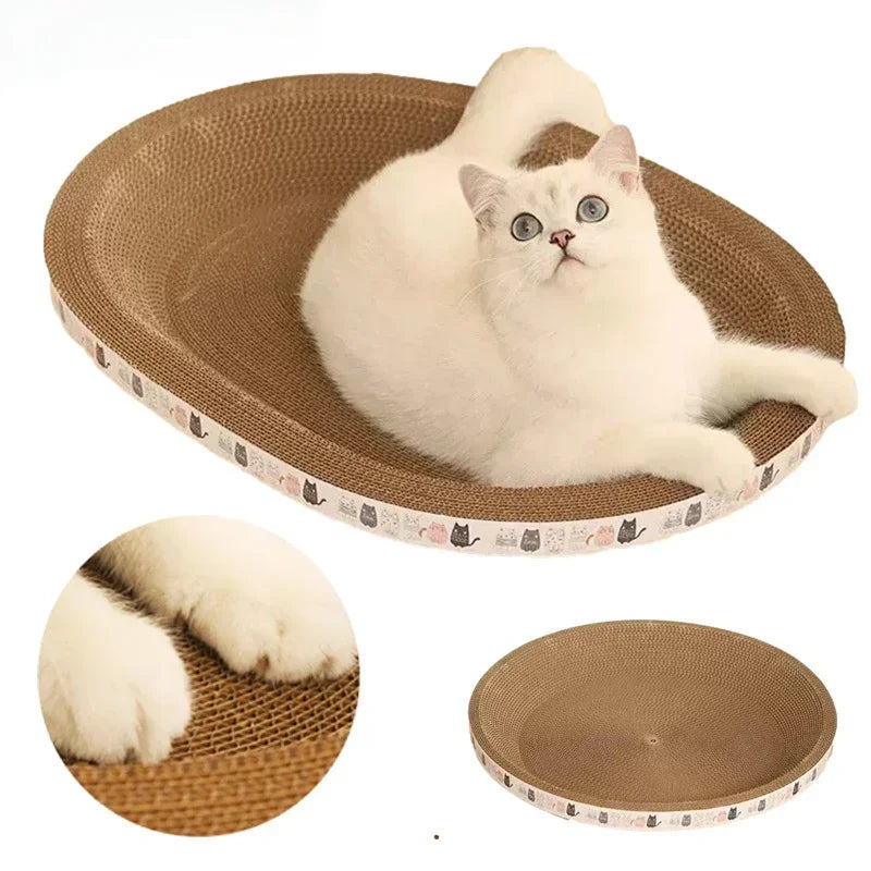 Corrugated Cardboard Cat Scratcher and Bed