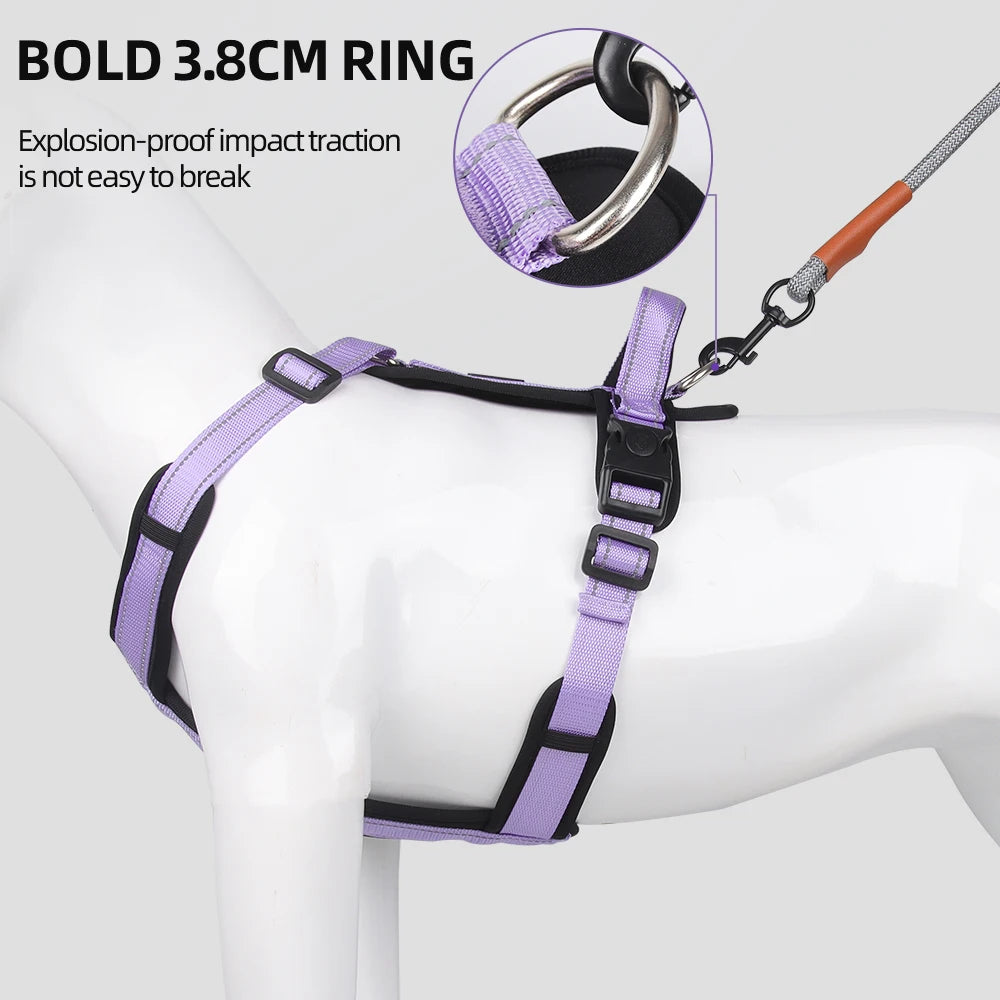 Escape-Proof Dog Harness with Control Handle - close-up