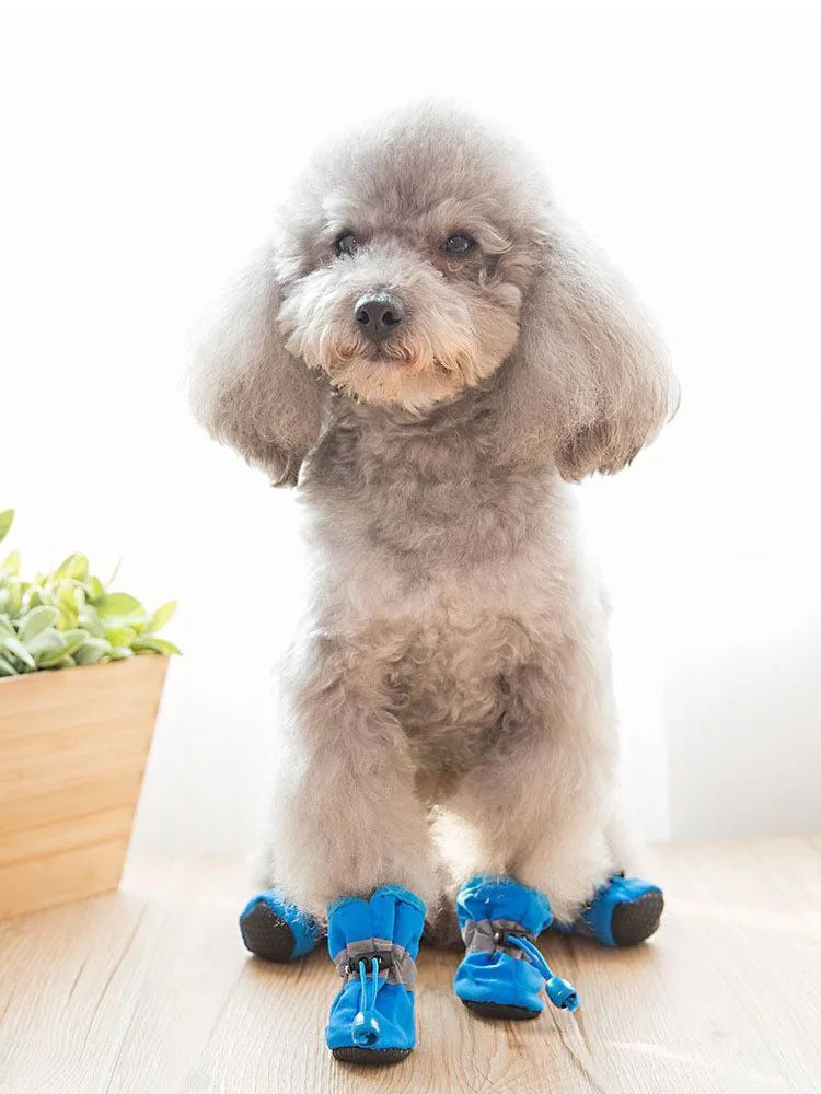 Waterproof Anti-Slip Winter Dog Boots with Socks (4 Pack) - view 12