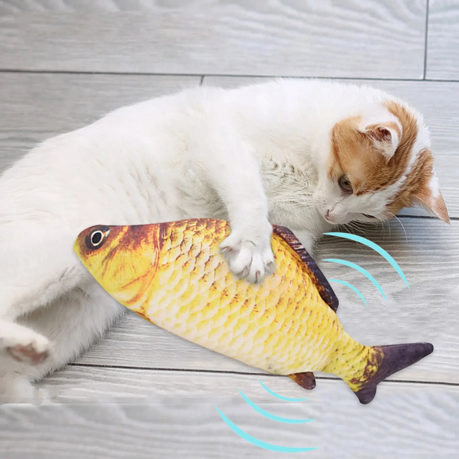 USB Rechargeable Electric Flopping Fish Cat Toy - lifestyle