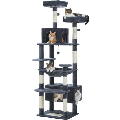 Large Cat Tree Tower with Hammock and Padded Perches - view 26