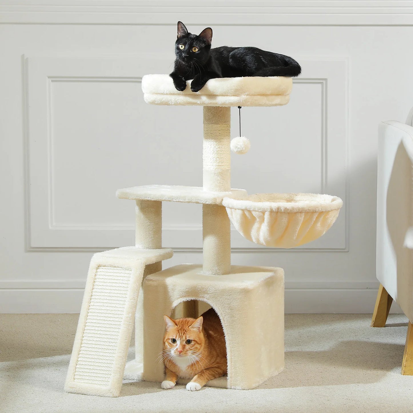 Cat Activity Tree with Hammock and Removable Perch - view 33