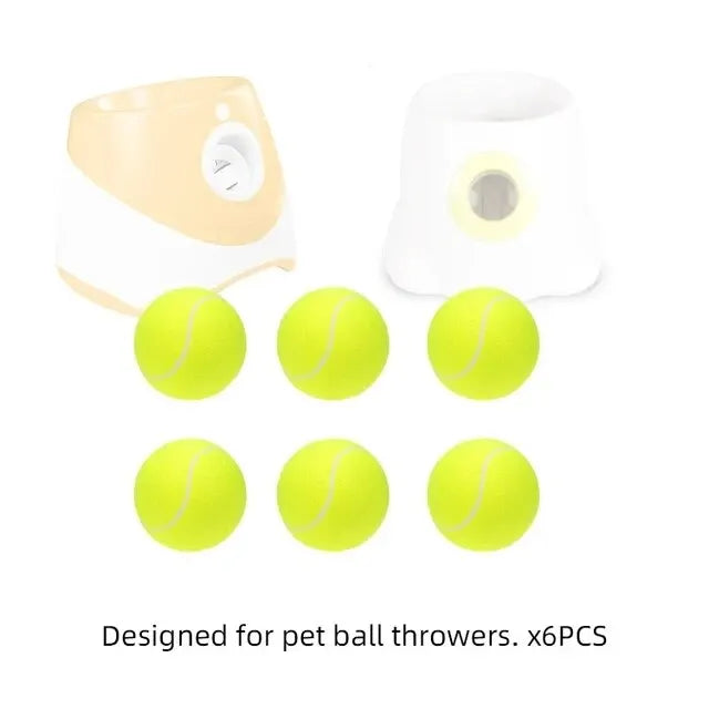 2-Inch Tennis Balls for Dogs (12 Pack, Launcher Compatible) - 6 tennis balls