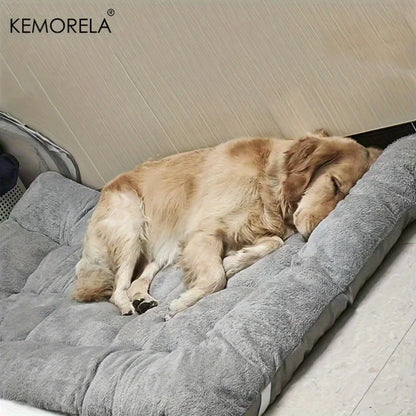 Extra Large Plush Dog Sofa Bed - alternate angle