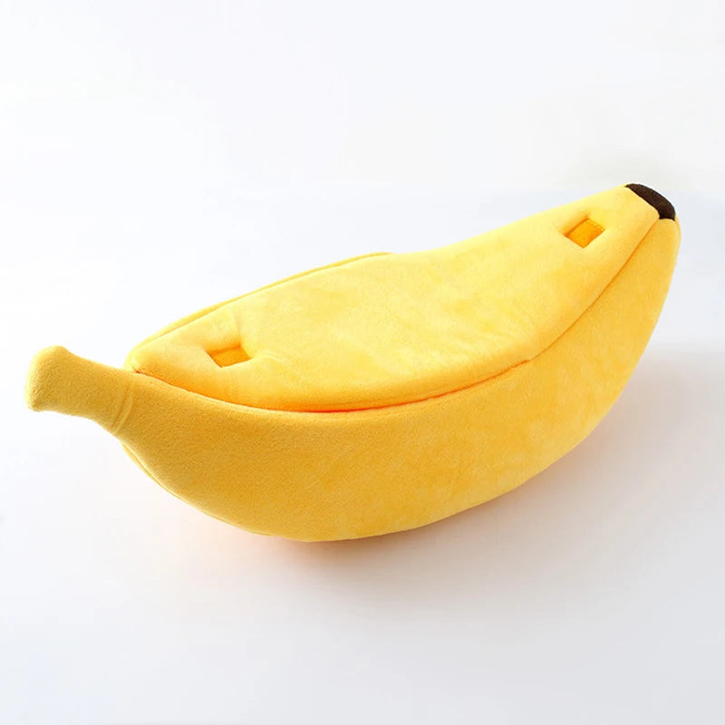 Cozy Banana-Shaped Cat Bed and Kennel