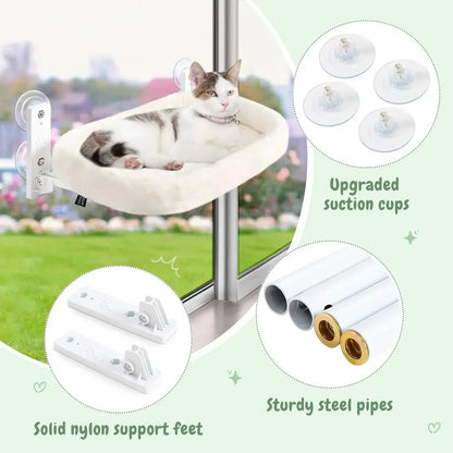 Winter Cat Window Hammock with Suction Cups - lifestyle