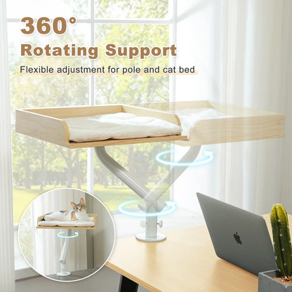 360 Degree Rotatable Cat Desk Bed with Adjustable Stand - view 20