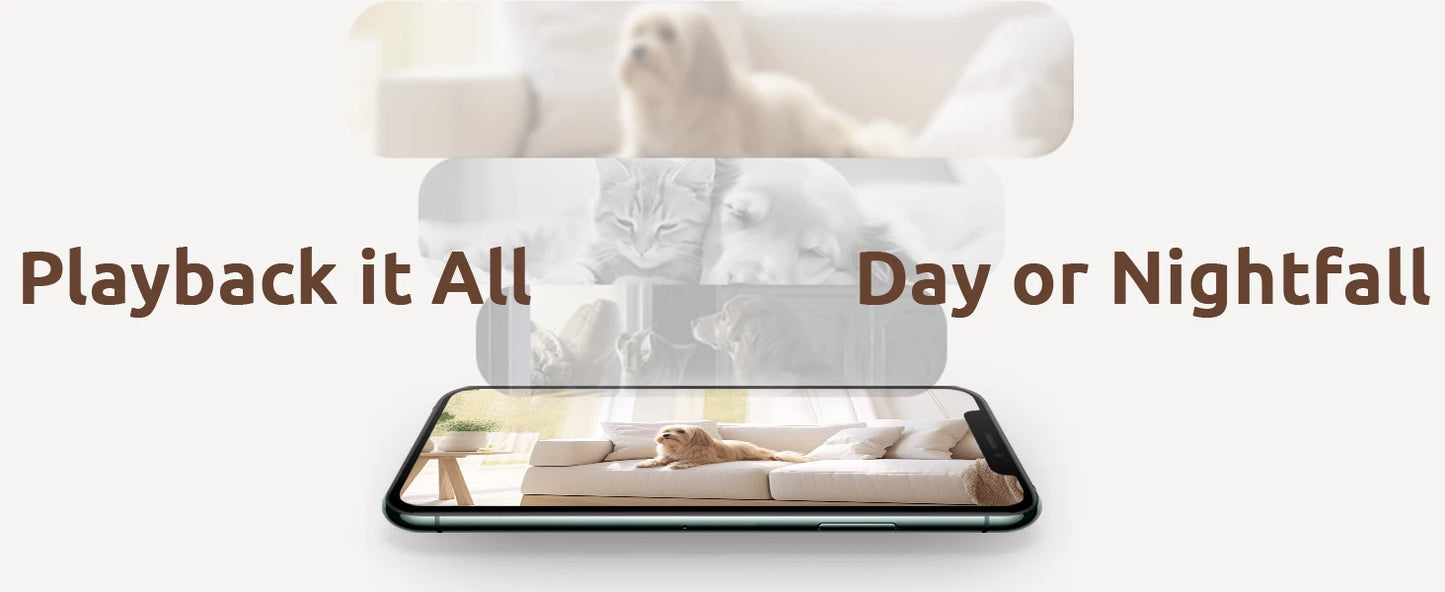 2K Pet Camera with 360 Pan-Tilt and Phone App - view 12