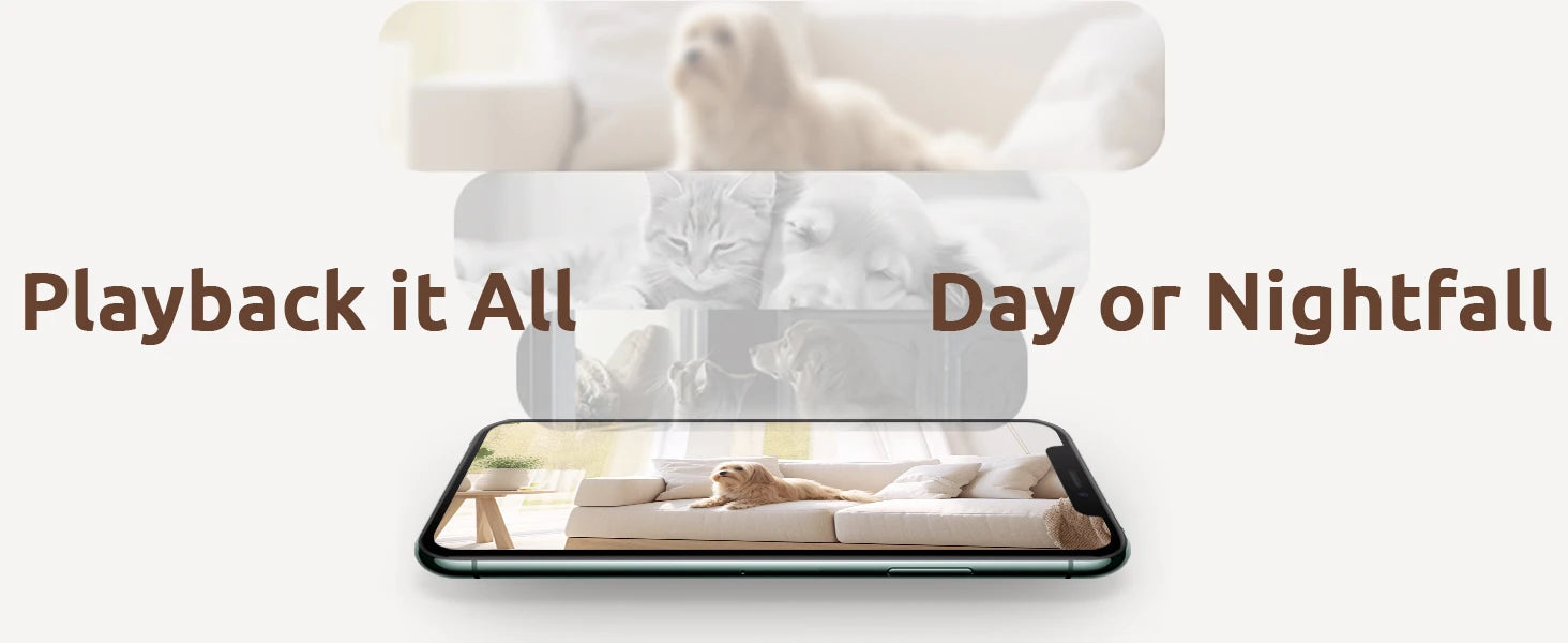 2K Pet Camera with 360 Pan-Tilt and Phone App - view 12